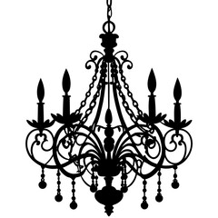 chandelier vector illustration