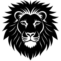 Obraz premium lion head vector illustration
