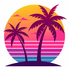 Obraz premium tropical island with palms