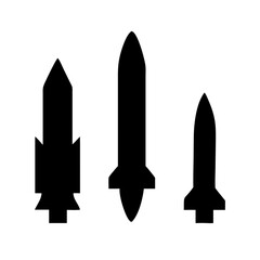 rocket icons set