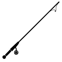 fishing rod vector illustration