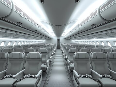 interior of the airplane