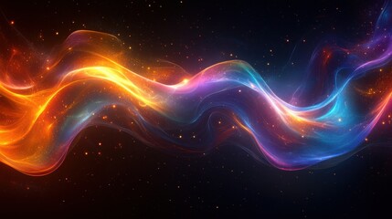 Obraz premium Abstract swirling energy waves