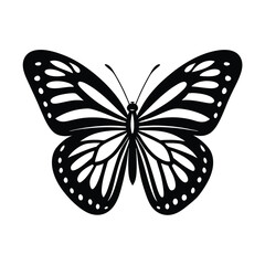 Butterfly silhouette vector illustration
