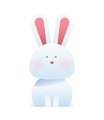Flat easter element collection