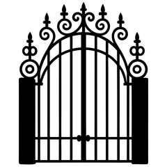 wrought iron fence