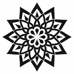 Abstract flower vector