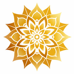 abstract yellow flower