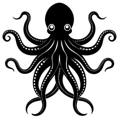 octopus vector illustration isolated