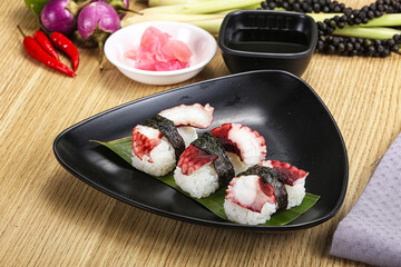 Japanese cuisine - sushi with octopus