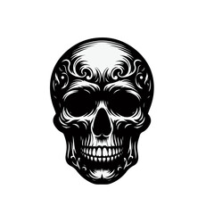 Fototapeta premium skull silhouette , skull art 