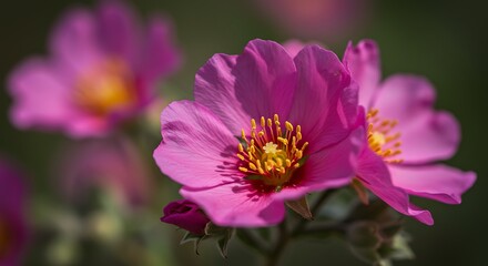 Obraz premium Pink Petals' Embrace AI Generated