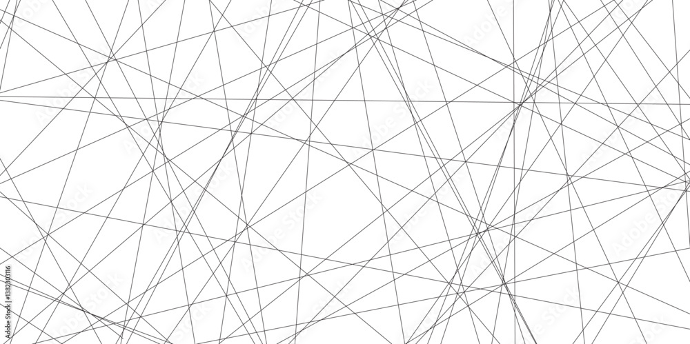 Fototapete Abstract black lines with white background. Creative and geometric shape with luxury pattern and paper texture design. abstract background with stripes for website design Technology background.	