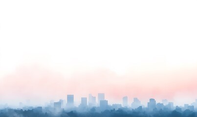 dense city skyline, Generative AI