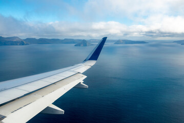 Plane Landing in Faroe Islands