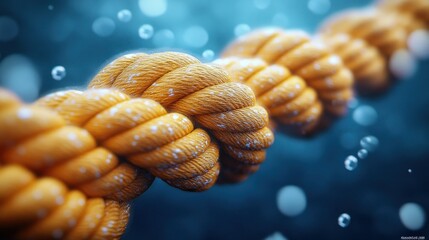 Close-up of a twisted rope