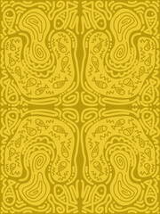 abstract fish yellow with background
