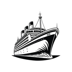 Cruise Ship Silhouette
