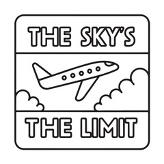 Coloring book, Coloring Page, bold & easy coloring page, background, inspirational quotes, inspirational words, inspirational word of god, inspirational work, Vector illustration, line art, silhouette