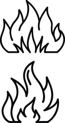 Fire flaming vector art design