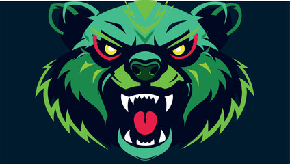 A fierce-and-stylized-bear-face-with-tribal 
