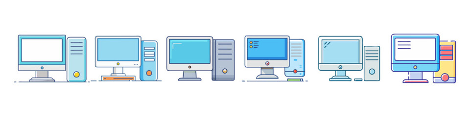 Evolution of Personal Computers A Visual Timeline Showing Different Desktop Computer Models
