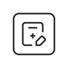 Insurance Card Edit Icon - Modern Simple Flat Vector for Web and Mobile