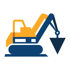 Obraz premium excavator logo vector design illustration.