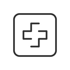 Medical Cross Icon - Modern Simple Flat Vector for Web and Mobile