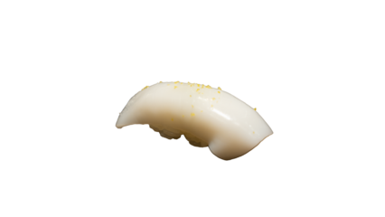 Squid Sushi (Ika Nigiri) on White Background