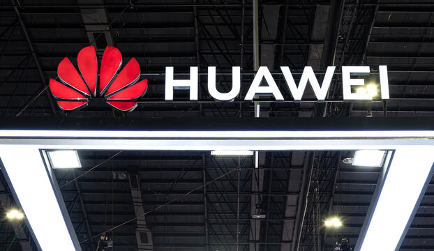 Banner billboard with logo Huawei