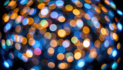 A background of glimmering fairy lights against a bokeh effect, creating a festive and joyful atmosphere.