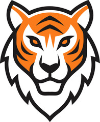 tiger head vector illustration
