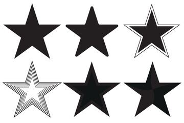 Fototapeta premium Minimalist Star Silhouette Digital Art