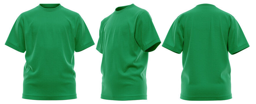 T-Shirt Short Sleeve Round Neck for Kids - High Quality 3D Rendered Mockup