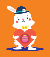 Set Gradient easter cliparts collection