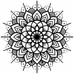 vector-silhouette-of-beautiful-mandala-design 