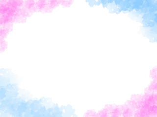 Obraz premium 春の桜と青空イメージのテクスチャー背景素材。桜並木のイメージ。うっすら。ほんのり。ふんわり