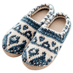 Cozy Slippers Pair on transparent background