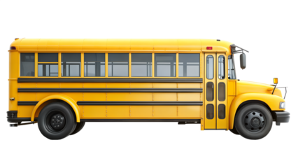 school bus isolated on white