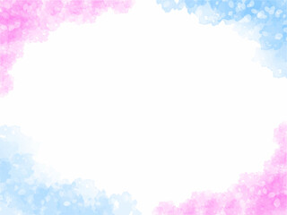 春の桜の花びらと青空イメージのテクスチャー背景素材。桜並木のイメージ。うっすら。ほんのり。ふんわり