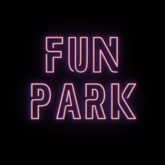 Vector text illustration for Fun Park.