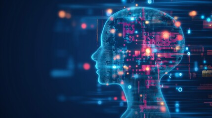 An AI mental health chatbot interface is shown, highlighting its NLPP features and human oversight capabilities