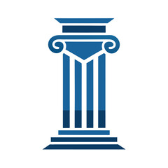 pillar logo vector design illustration