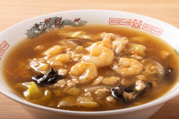 海老あんかけラーメン