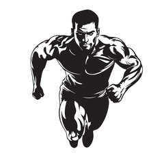 Fototapeta premium football player silhouette