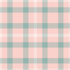 Bright light rose and Traditional white Seamless Tartan Fabric Design