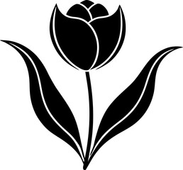 elegant-tulip-outline