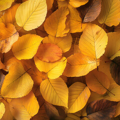 Autumn's Golden Symphony: A Dance of Xanthophyll Under Sunlight's Soft Embrace