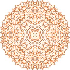 Beautiful Mandala Art and Vector Mandala Design Image.